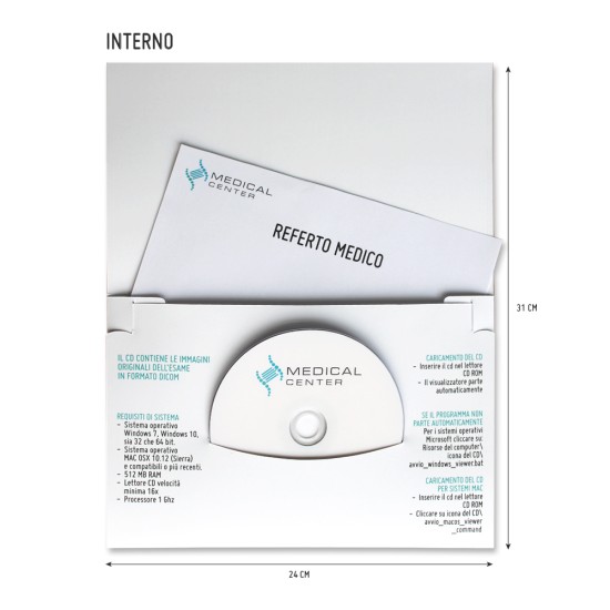 Cartellina Personalizzata per Referti (versione fustellata)