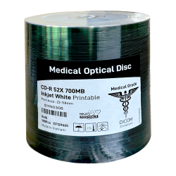 Medical Optical Disc, cd-r 52x 700 Mb inkjet white printable, DICOM compliant