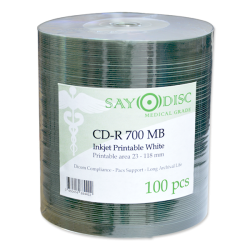 SAYO DISC MEDICAL GRADE, cd-r medicale stampabile inkjet, conforme DICOM